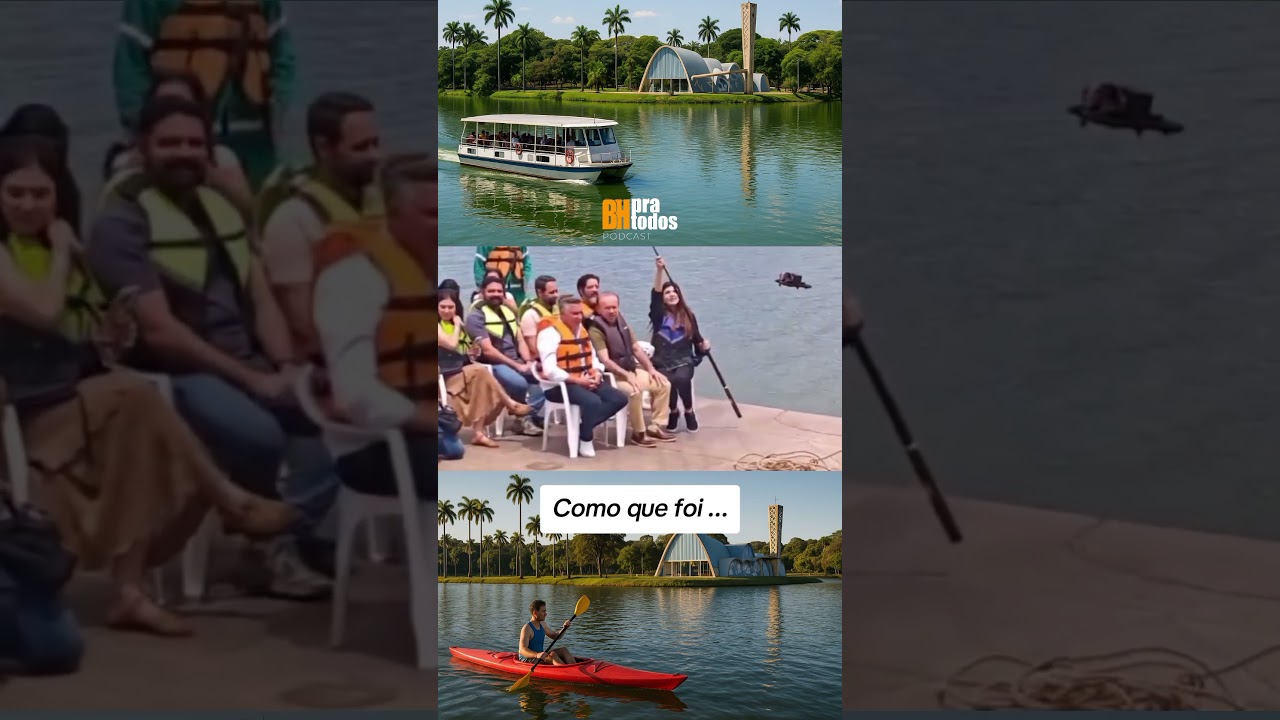 Expectativa X Realidade da inauguração da "Pampulha Navegável". VOCÊS VÃO NAVEGAR NA PAMPULHA?