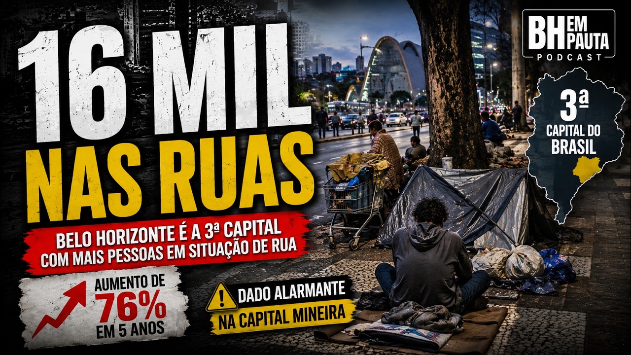 BH ultrapassa 16 mil pessoas em situação de rua e acende o alerta